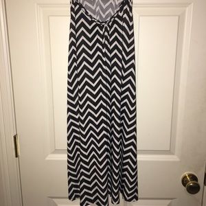 Chevron print skater dress